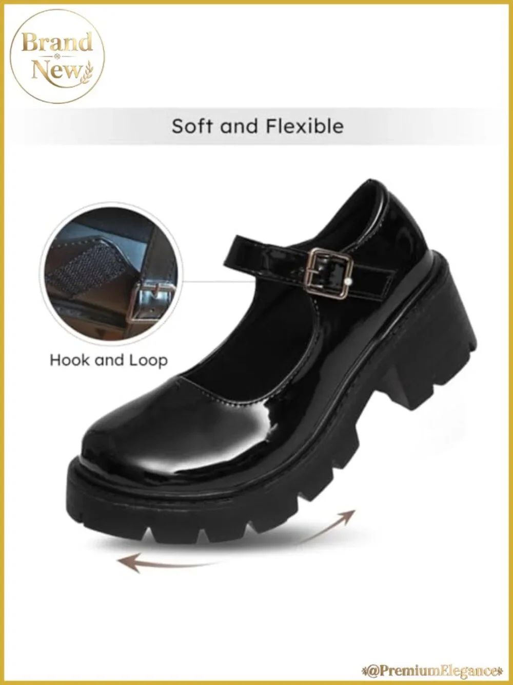 Platform Mary Janes Chunky Block Heel Gothic Uniform Dress Shoes
